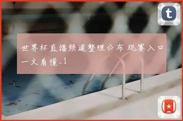 世界杯直播频道整理公布 观赛入口一文看懂_1